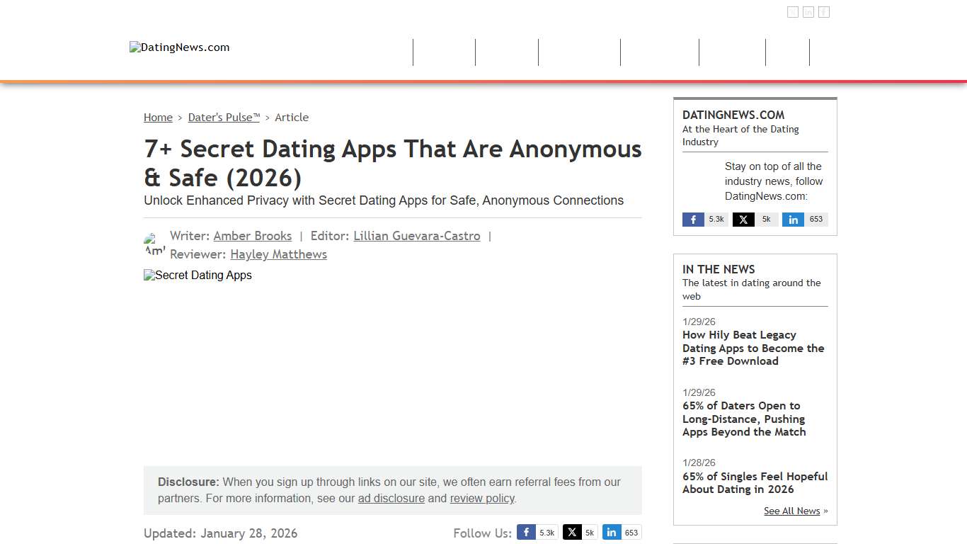 7+ Secret Dating Apps That Are Anonymous & Safe (2026)
